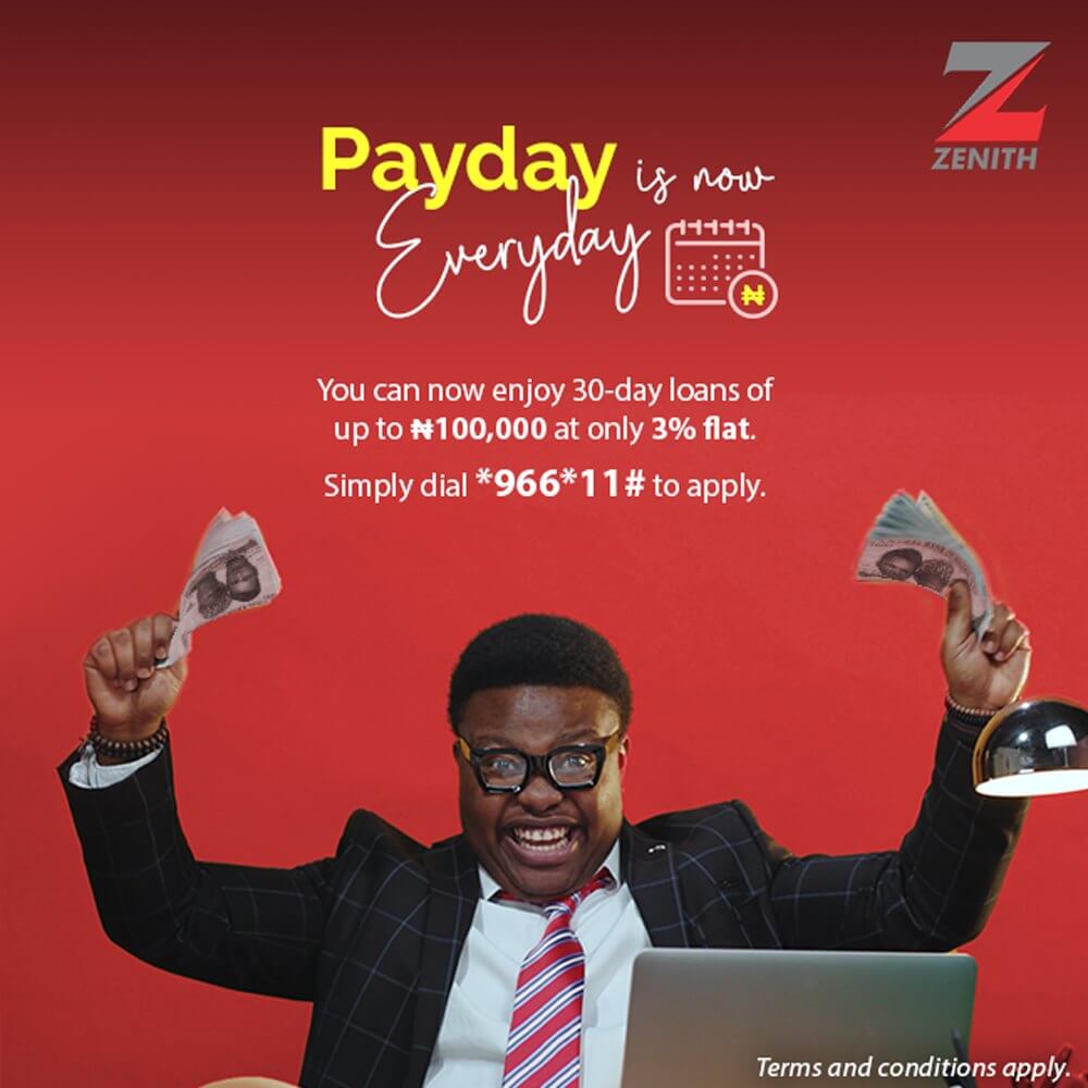 Zenith Bank loan for salary earners